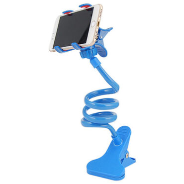 držák na mobil stolní - otočná hlava - modrý 2