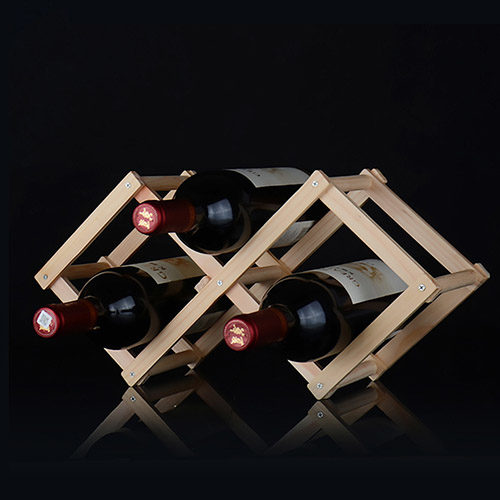 Skládací stojan na láhve vína - použití
